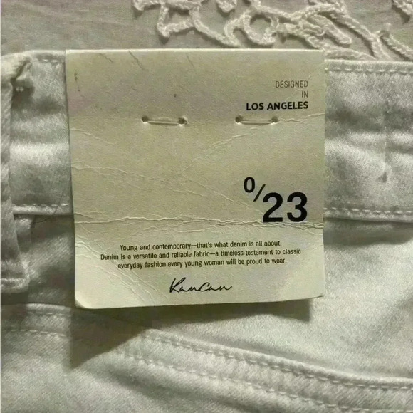 KanCan High Rise  White Stretch Skinny Jeans NWT Size 0. - Picture 7 of 15